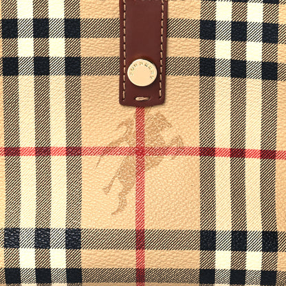 Burberry Haymarket Check Shoulder Bag Brown 7 of 9
