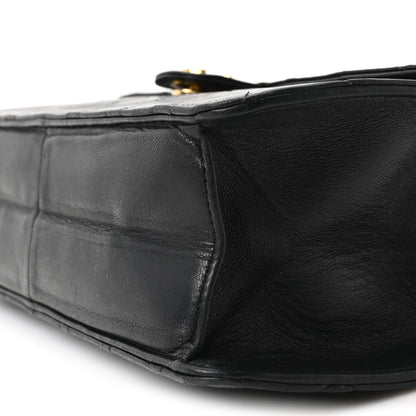 Chanel Lambskin Quilted Medium Single Flap Black 10 of 11