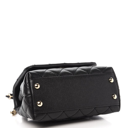 Chanel Caviar Quilted Extra Mini Coco Handle Flap Black 4 of 10
