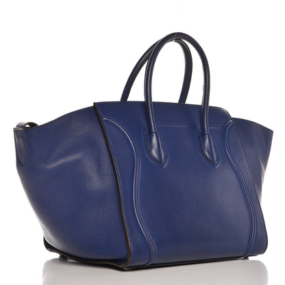 Celine Supple Calfskin Medium Phantom Luggage Indigo 3 of 25