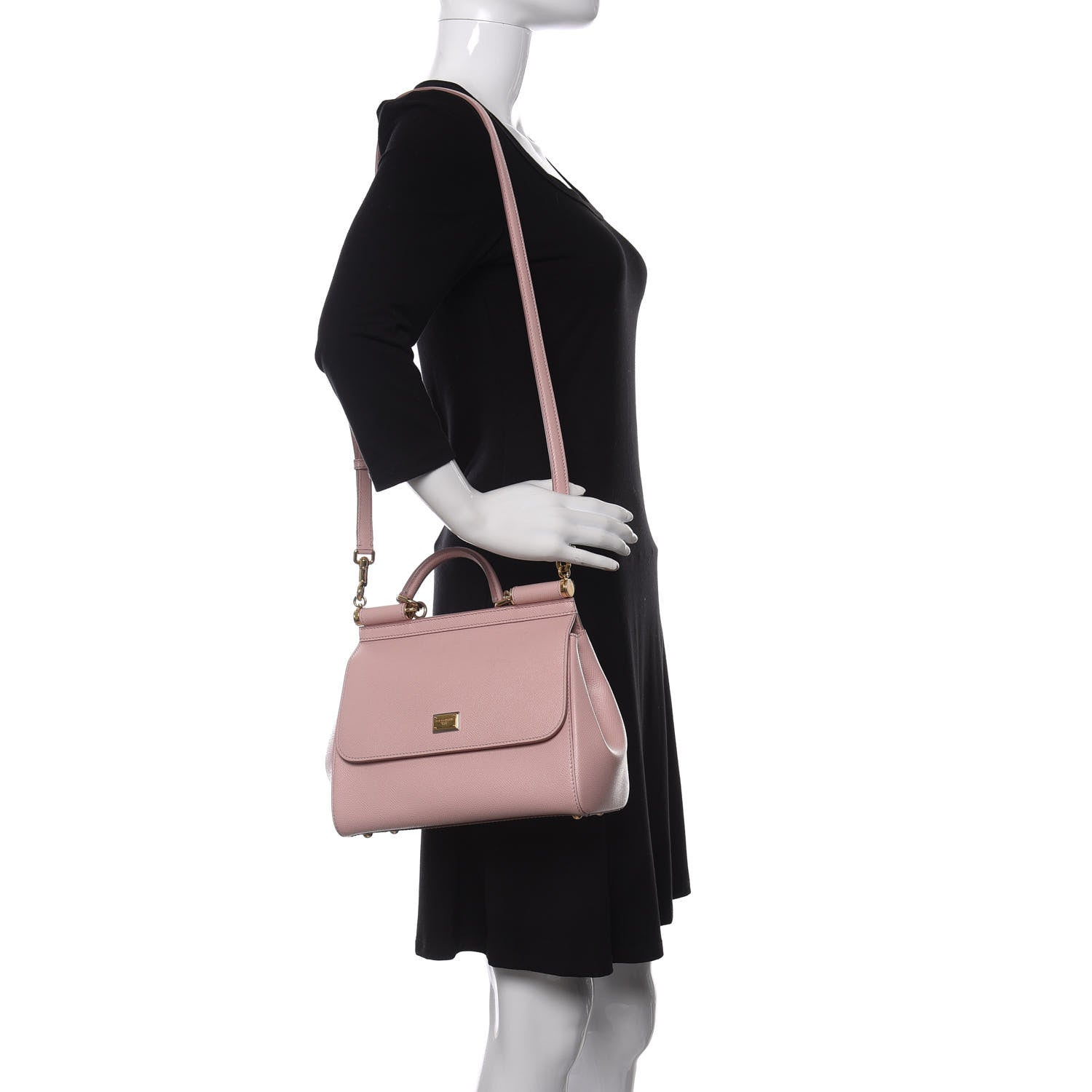 Dolce & Gabbana Dauphine Medium Miss Sicily Satchel Pink 2 of 10