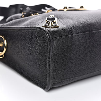 Balenciaga Chevre Gold Metallic Edge Hardware S City Black 8 of 9