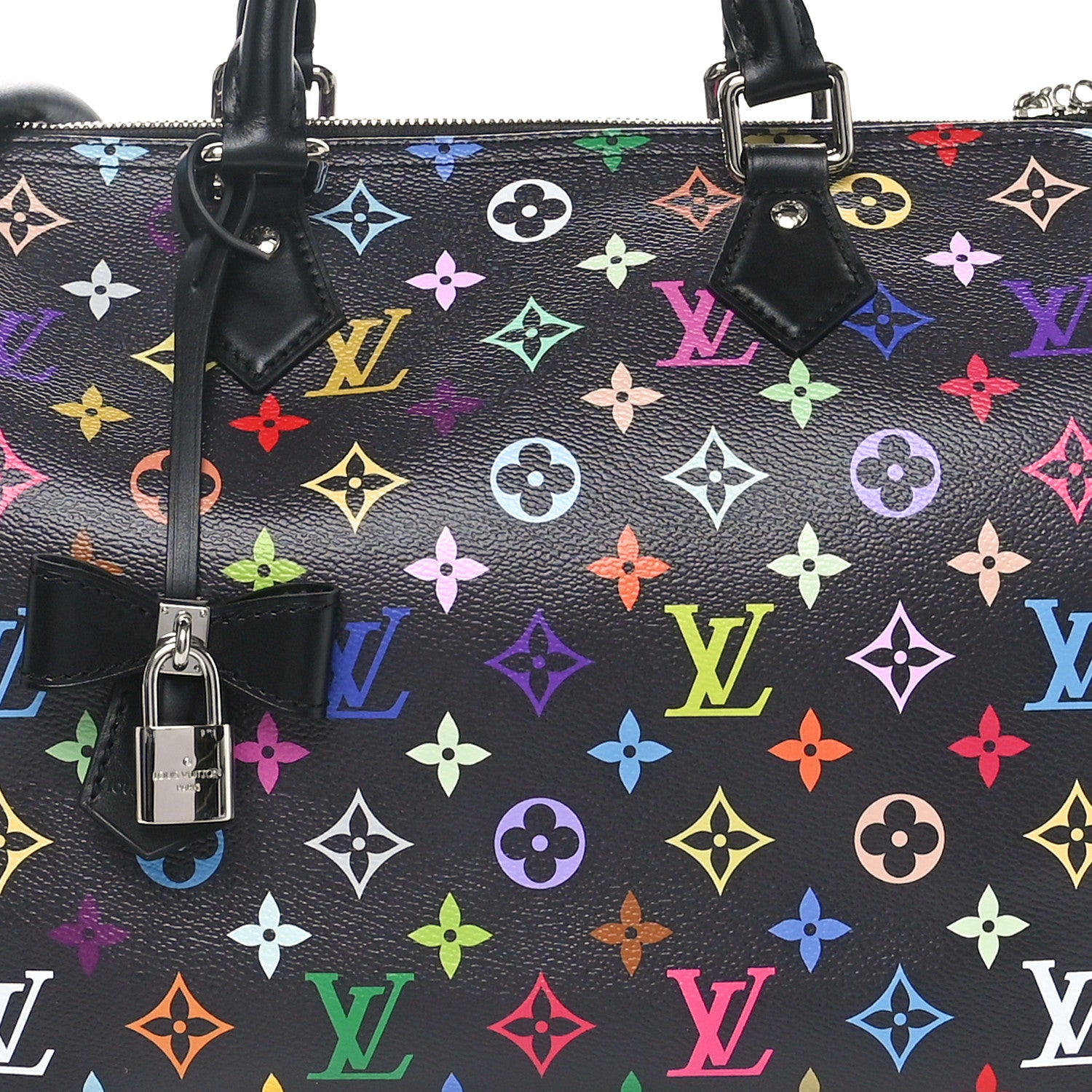 Louis Vuitton LV X TM Monogram Multicolor Speedy Soft 30 Black 7 of 9