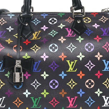 Louis Vuitton LV X TM Monogram Multicolor Speedy Soft 30 Black 7 of 9