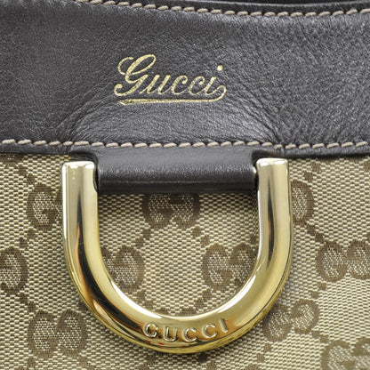Gucci Monogram D Gold Tote Ebony 7 of 9