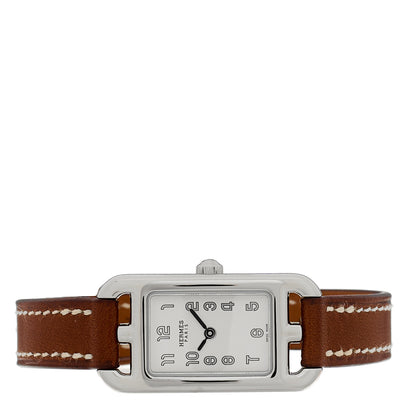 Hermes Stainless Steel Barenia 17mm Nantucket Quartz Watch Fauve 2 of 5