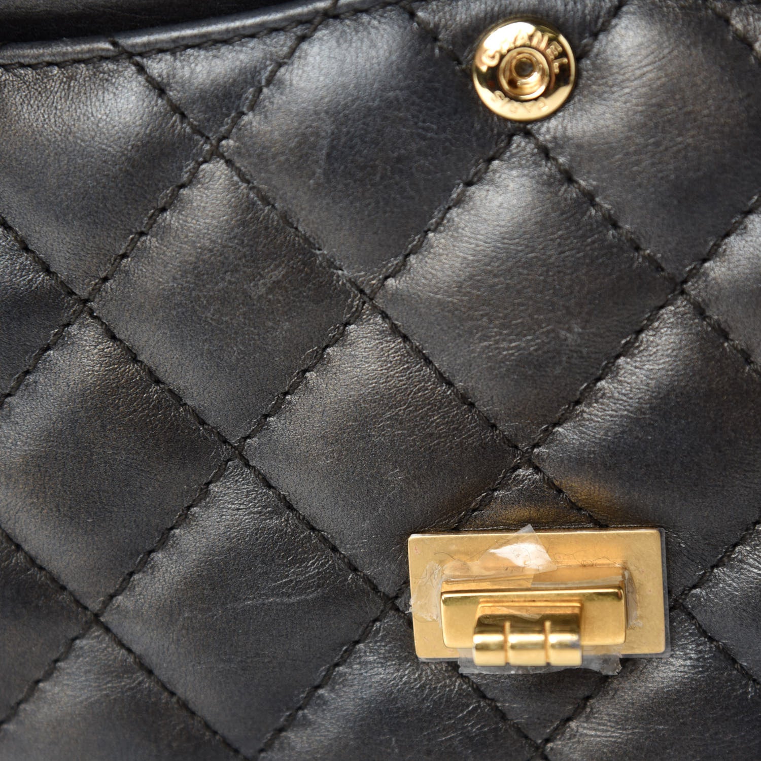 Chanel Metallic Calfskin Quilted 2.55 Reissue 226 Flap Charcoal 14 of 17
