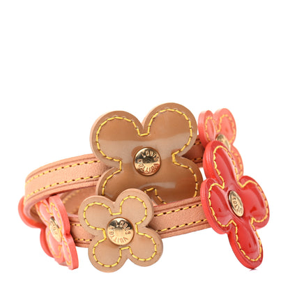 Louis Vuitton Patent Fleur Double Wrap Bracelet 1 of 5