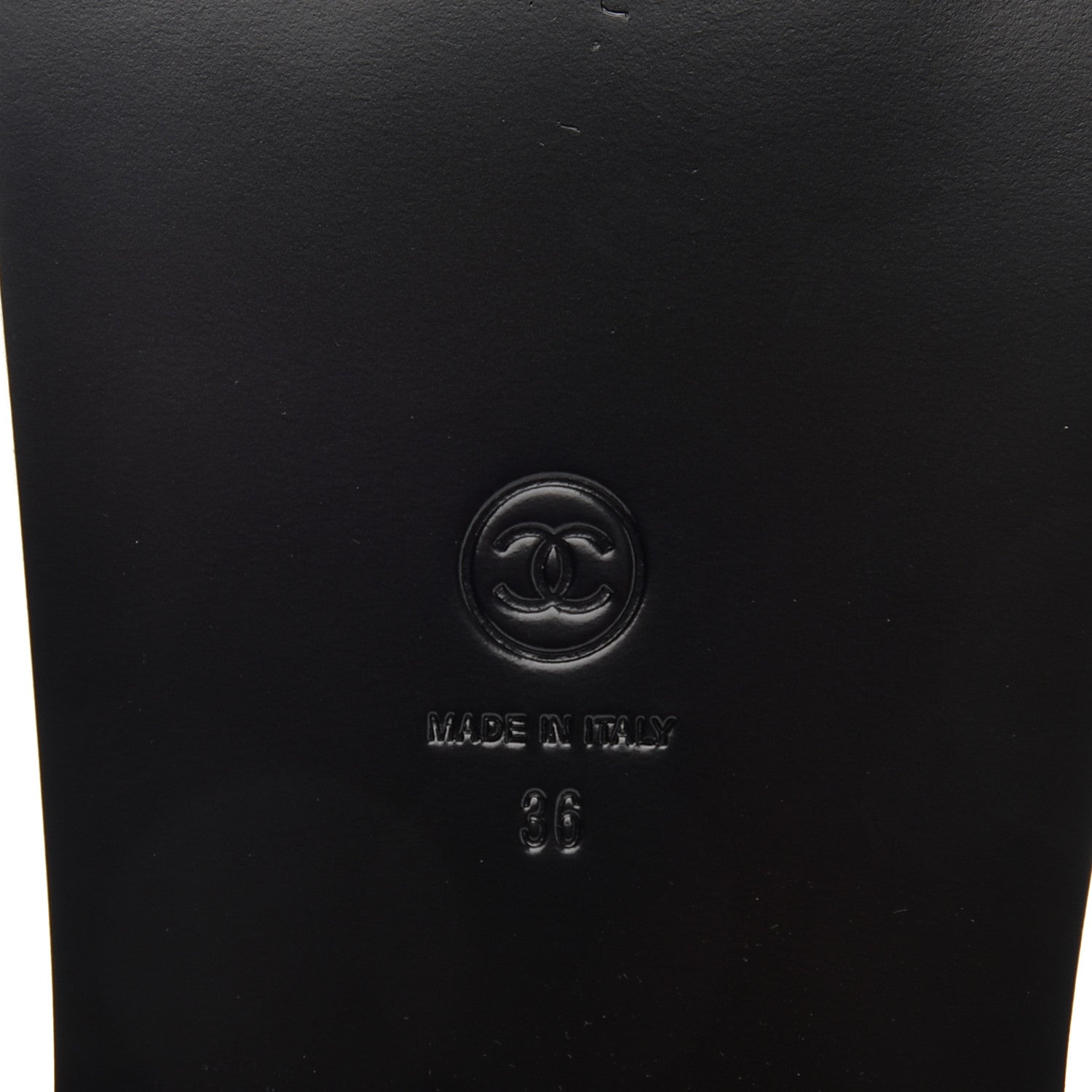 Chanel Lambskin Velcro Dad Sandals 36 Black 6 of 9