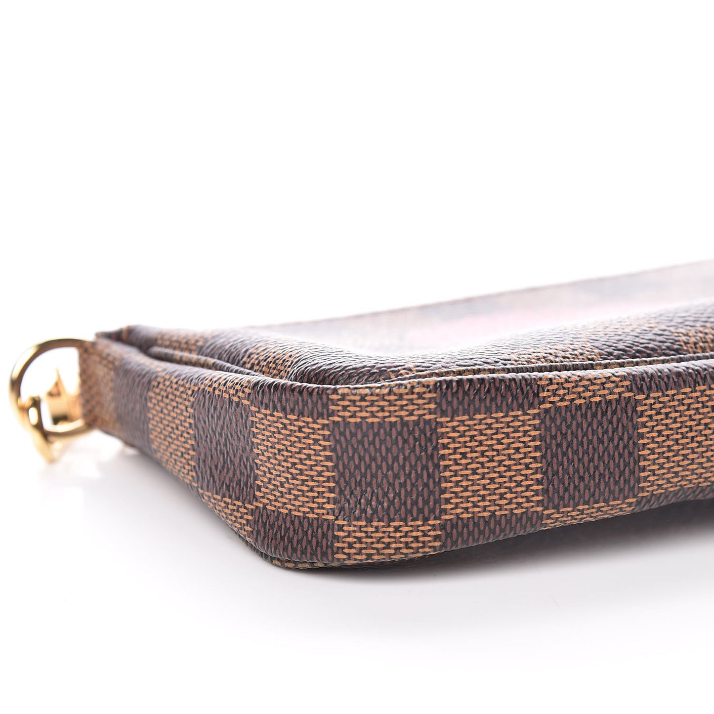 Damier Ebene Complice Trunks and Bags Mini Pochette Accessories Red
