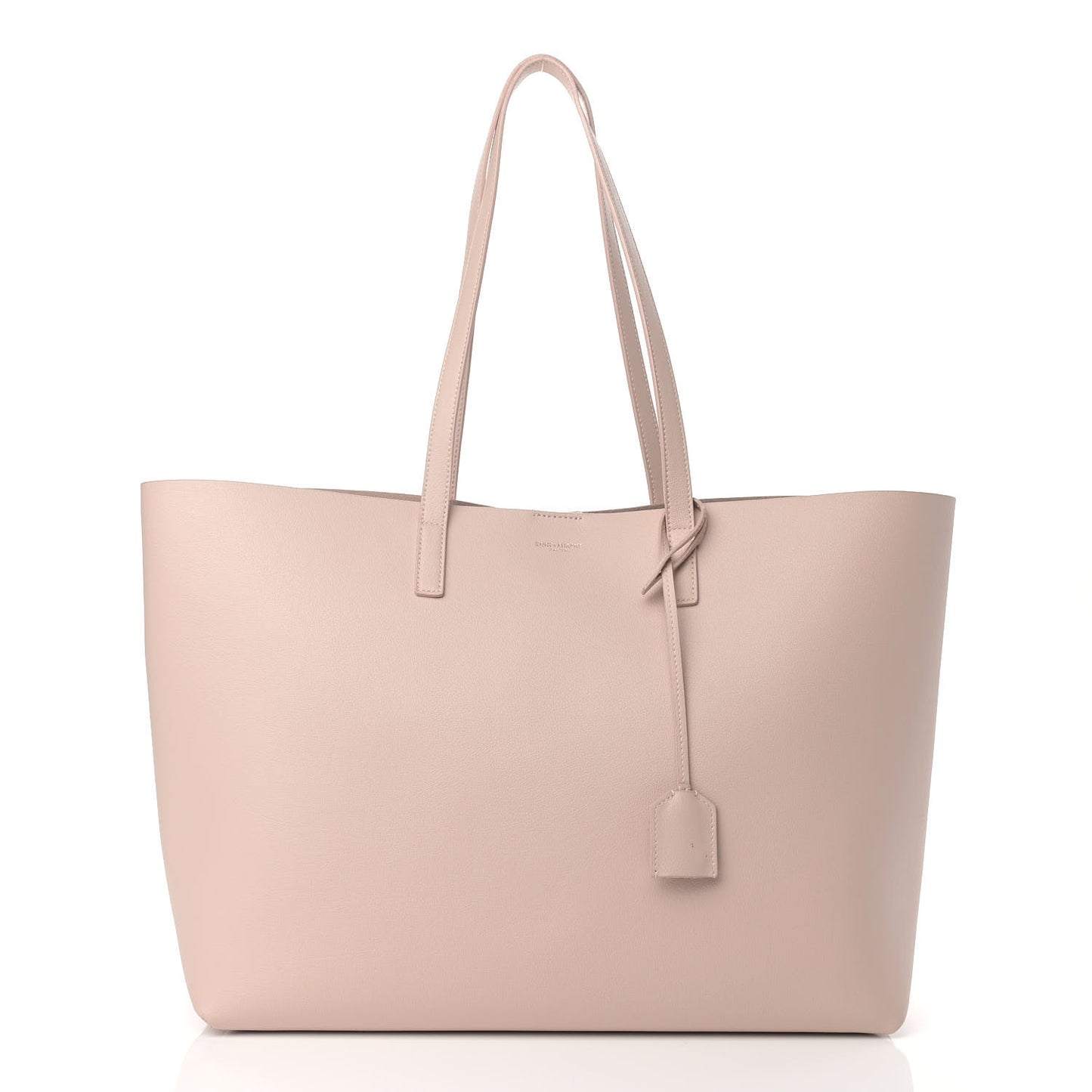 Calfskin Large Shopping Tote Pale Blush