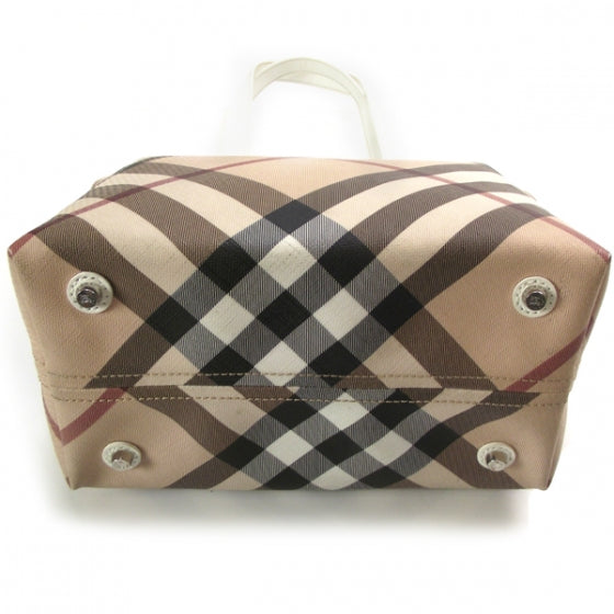 Nova Check Tote White