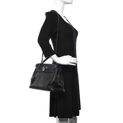 Hermes Taurillon Clemence Kelly Retourne 32 Black 2 of 57