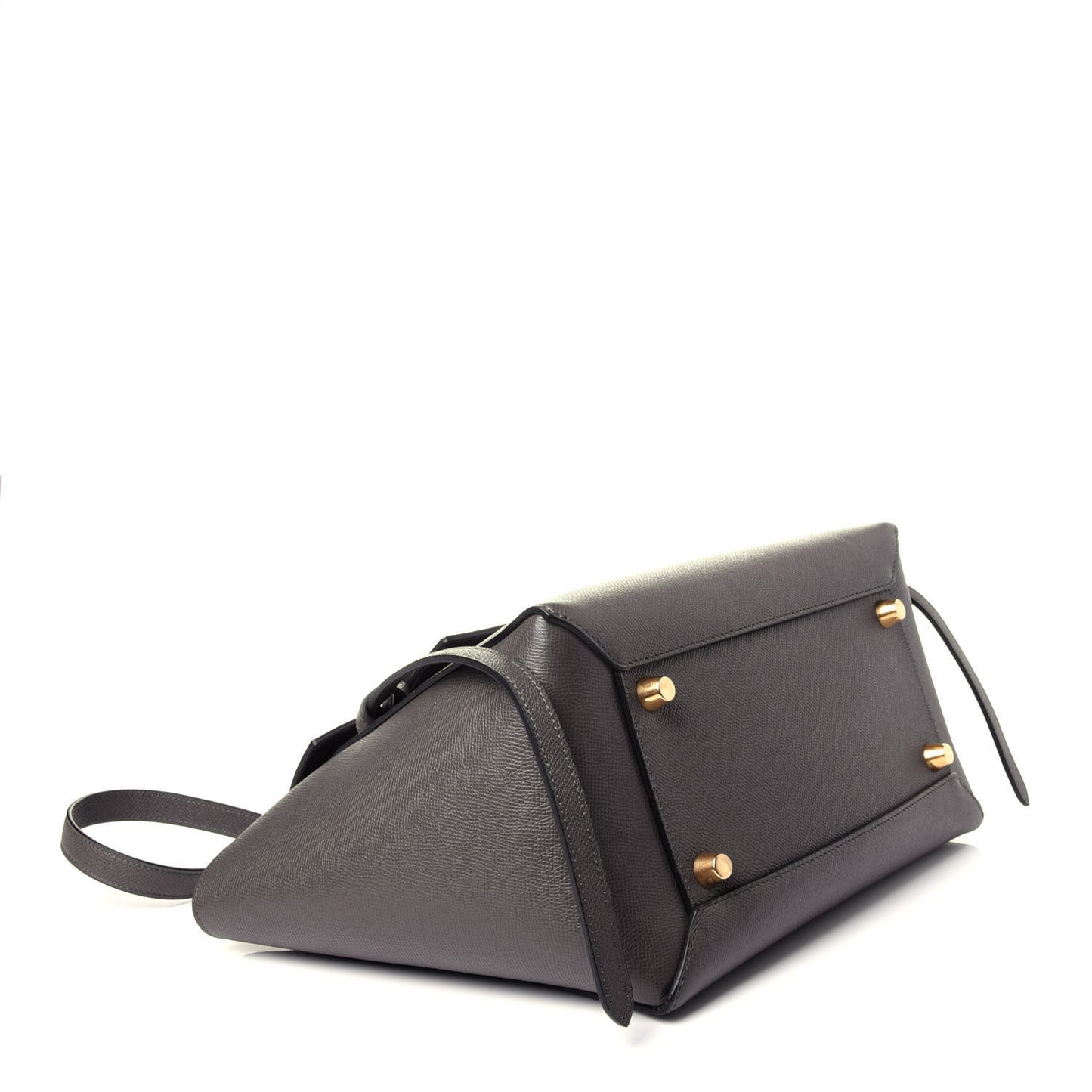 Grained Calfskin Mini Belt Bag Grey
