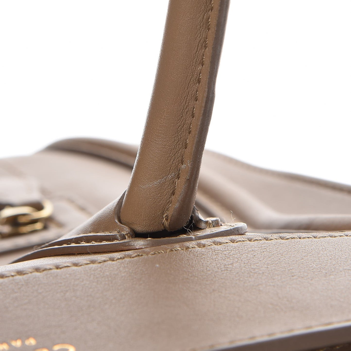 Smooth Calfskin Mini Luggage Camel