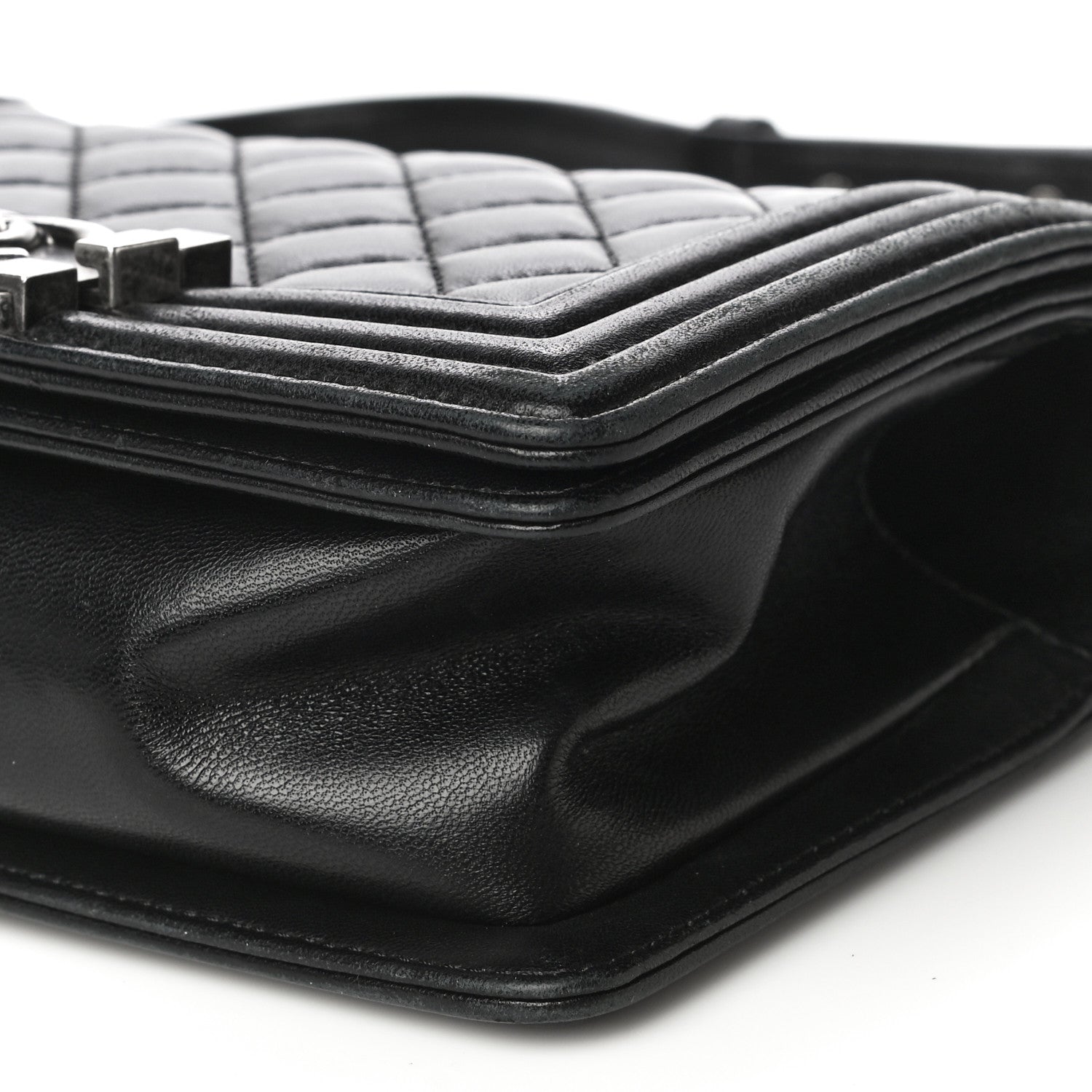 Chanel Lambskin Quilted Small Boy Flap Black 9 of 25