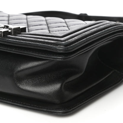 Chanel Lambskin Quilted Small Boy Flap Black 9 of 25