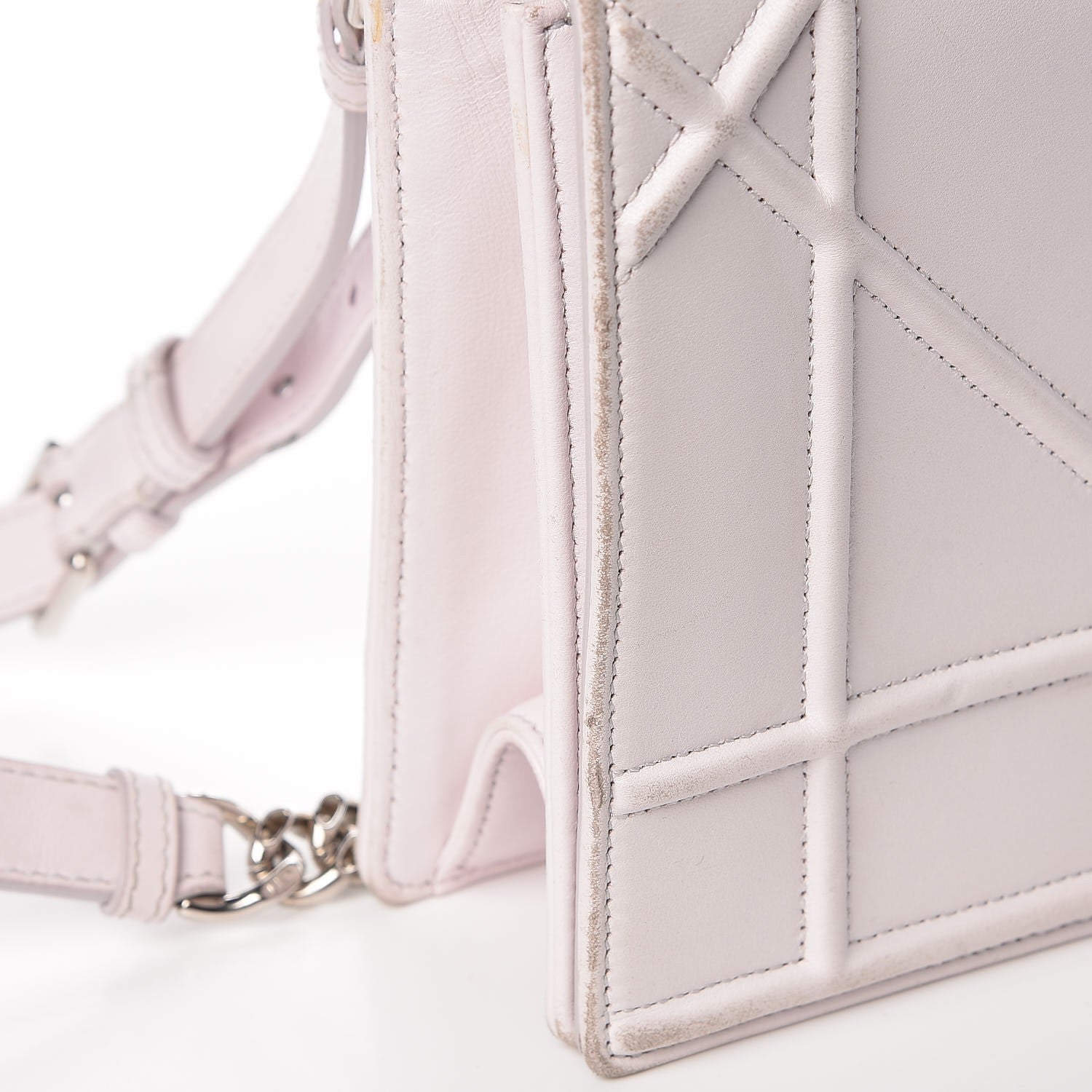 Christian Dior Calfskin Medium Diorama Flap Bag Off White 10 of 19