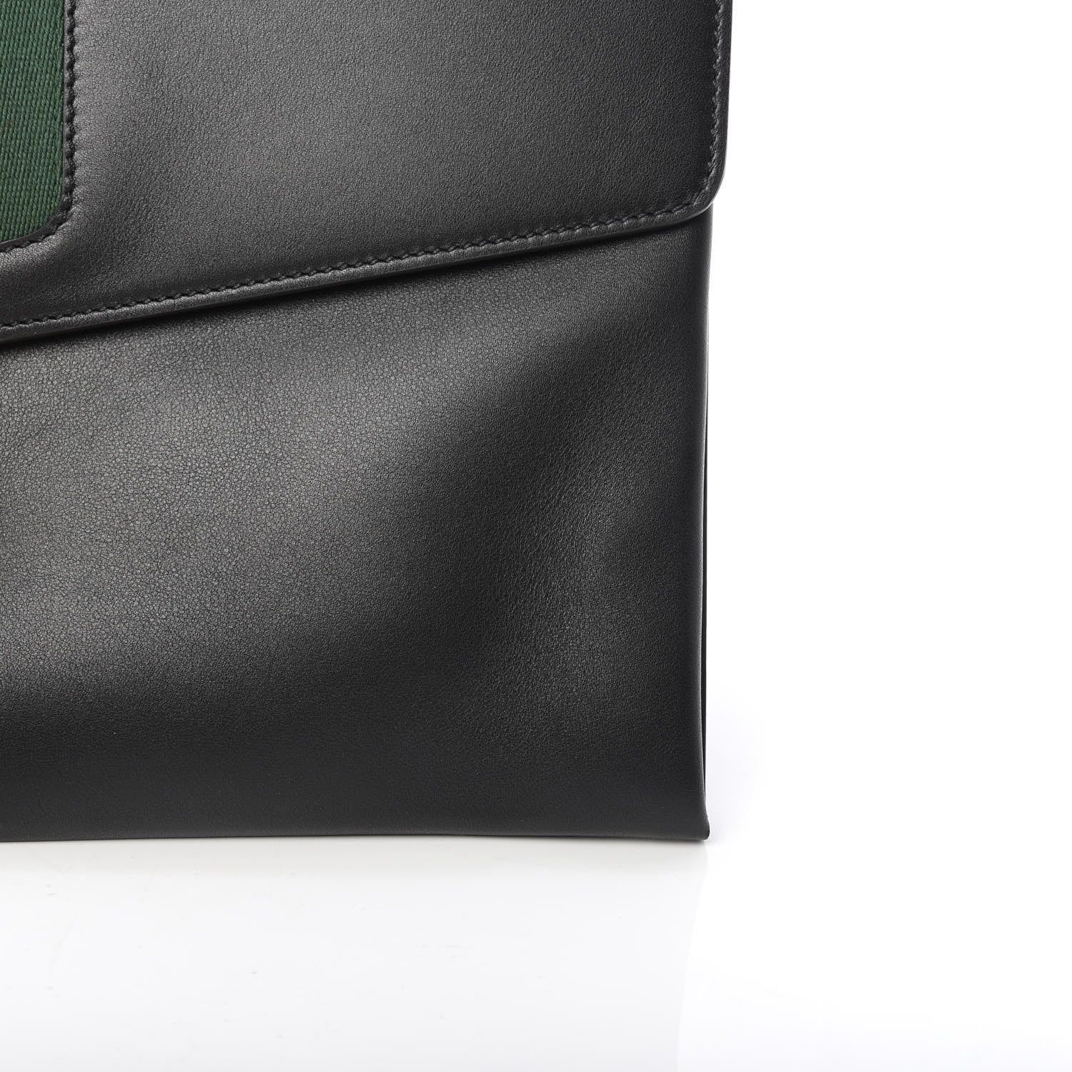 Gucci Calfskin Maxi Sylvie Clutch Black 8 of 8