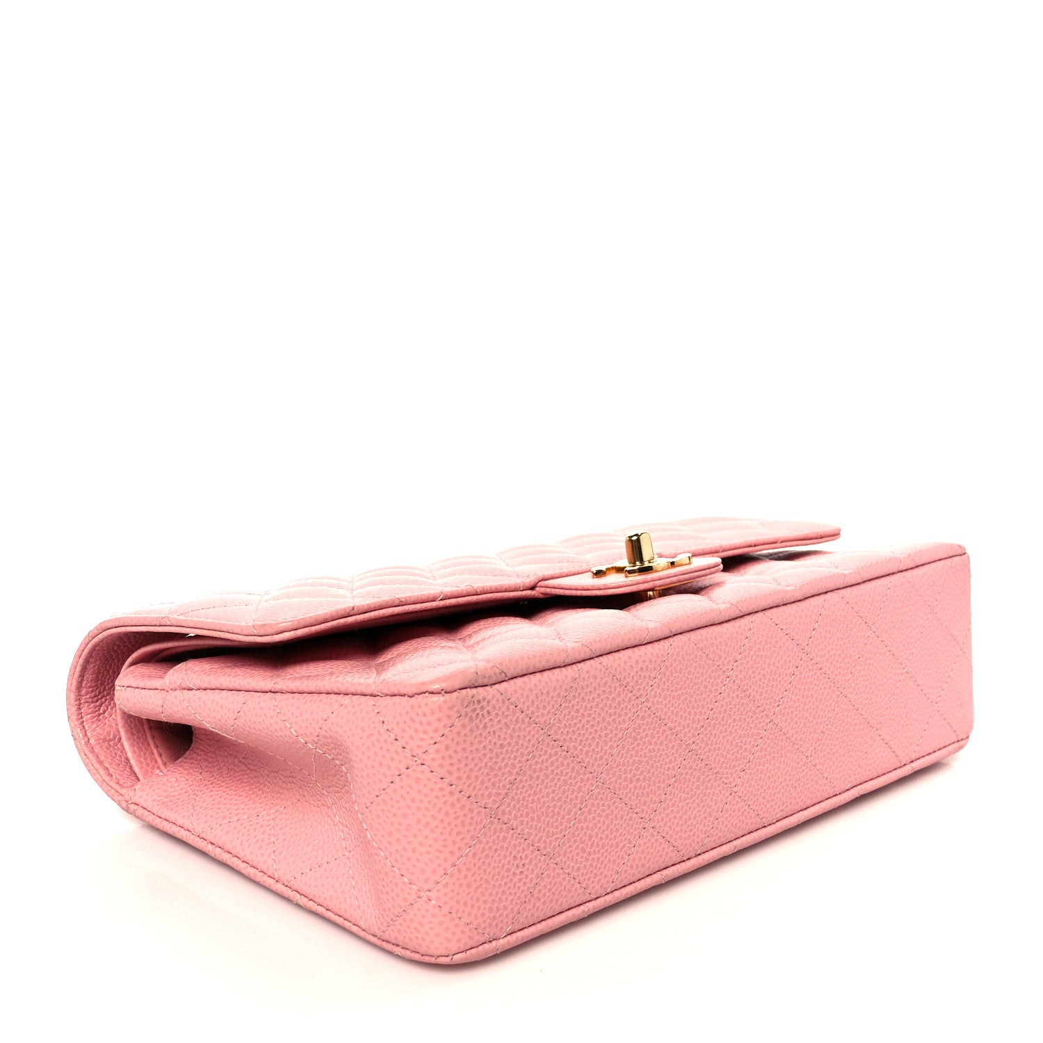 Chanel Caviar Quilted Medium Double Flap Pink 4 of 12