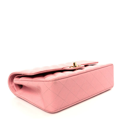 Chanel Caviar Quilted Medium Double Flap Pink 4 of 12