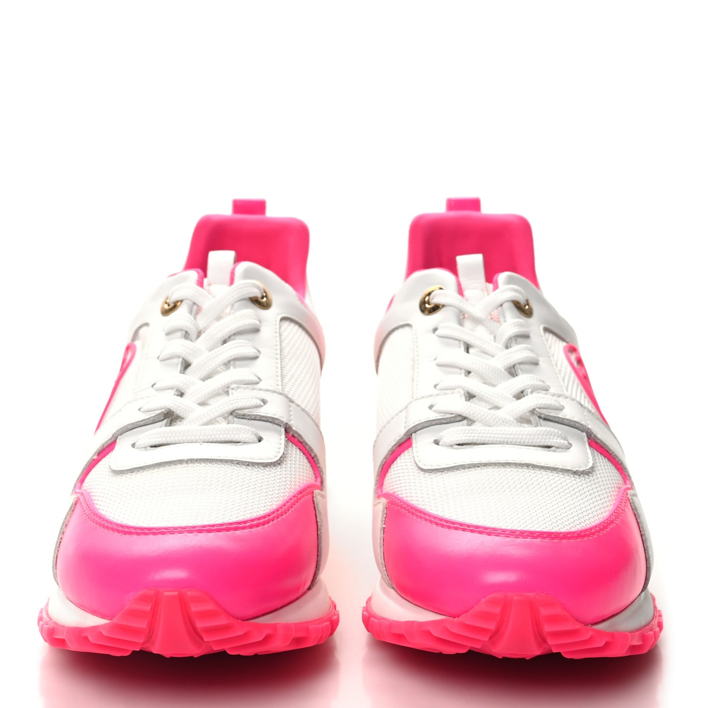 Calfskin Mesh Run Away Sneakers 37.5 Rose