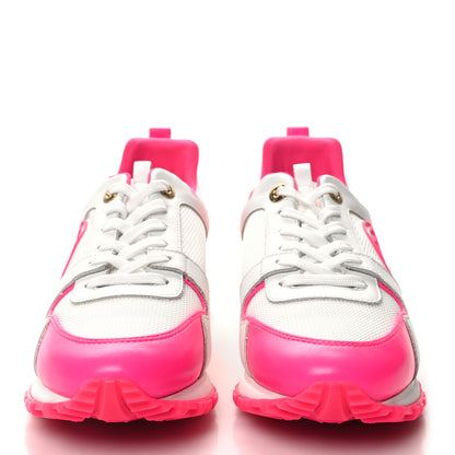 Louis Vuitton Calfskin Mesh Run Away Sneakers 37.5 Rose 2 of 8
