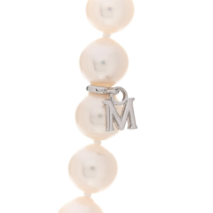 Mikimoto 18K White Gold Diamond Akoya Pearl South Sea Pearl 7-11mm Fusion Necklace 4 of 5