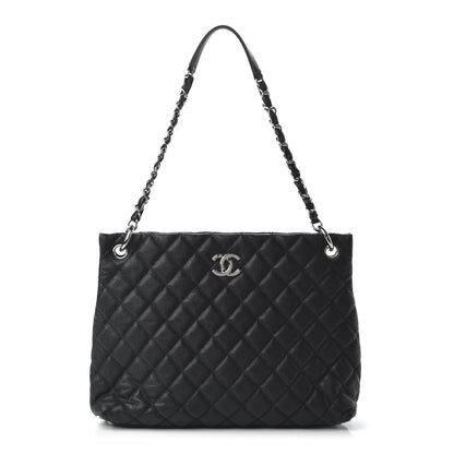 Chanel Caviar Quilted Large CC Shopping Tote Black 1 of 10