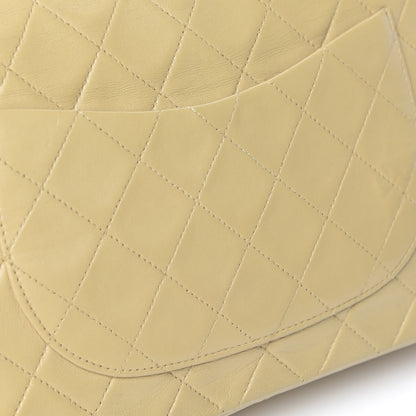 Chanel Lambskin Quilted Medium Double Flap Beige 13 of 14
