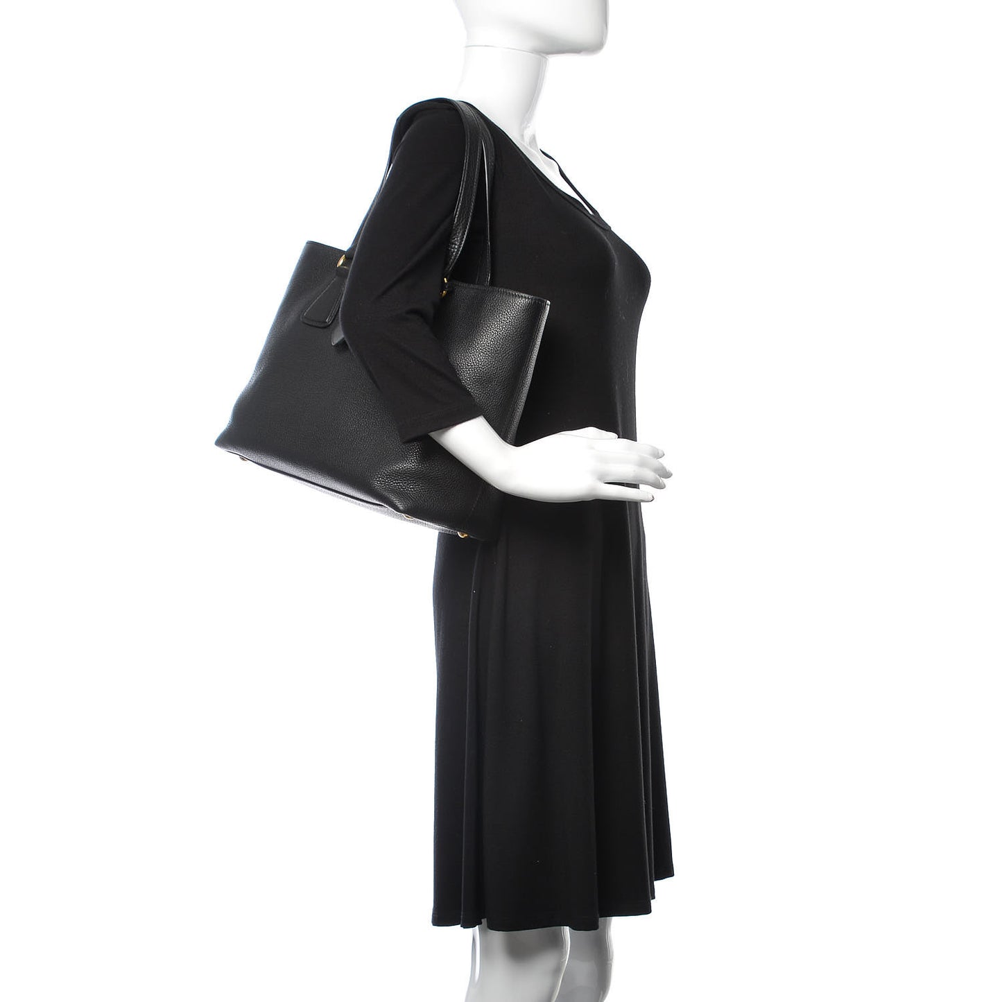 Vitello Phenix Tote Black