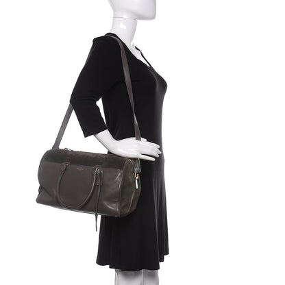 Saint Laurent Calfskin Suede Classic Duffle 6 Khaki 2 of 11