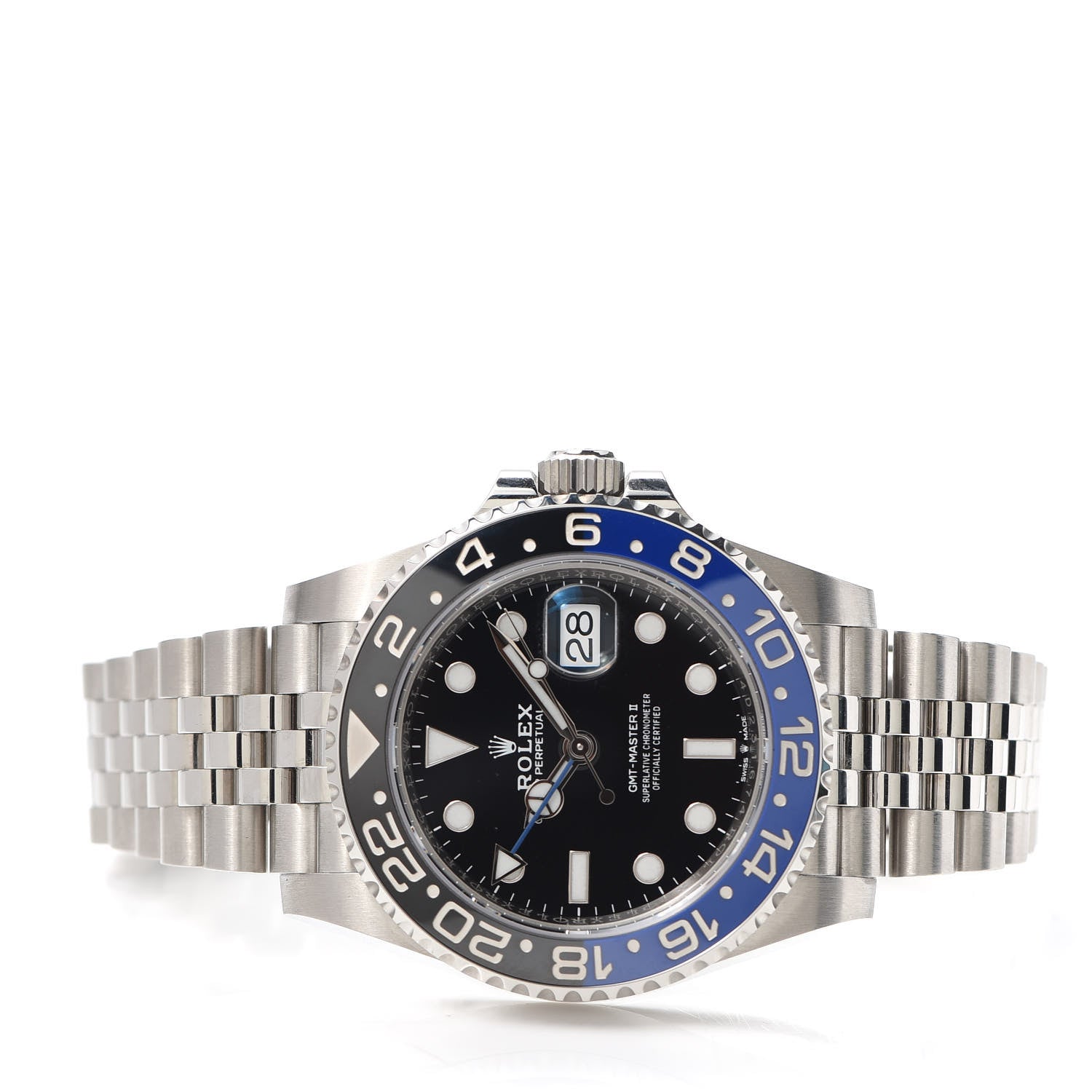 Rolex Stainless Steel 40mm Oyster Perpetual Date GMT Master Ⅱ Batgirl Watch 126710BLNR 2 of 5