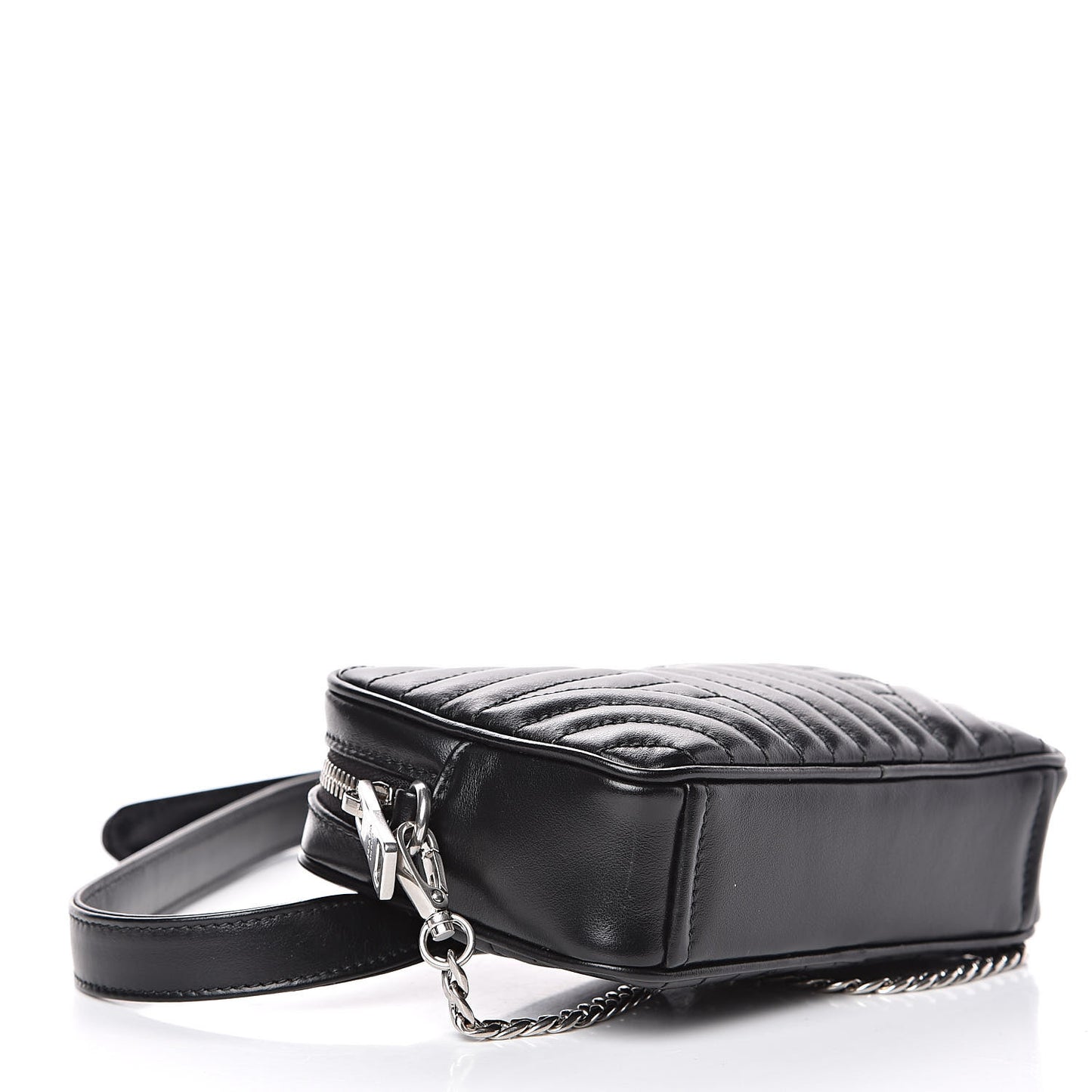 Soft Calfskin Impunture Diagramme Belt Bag Black