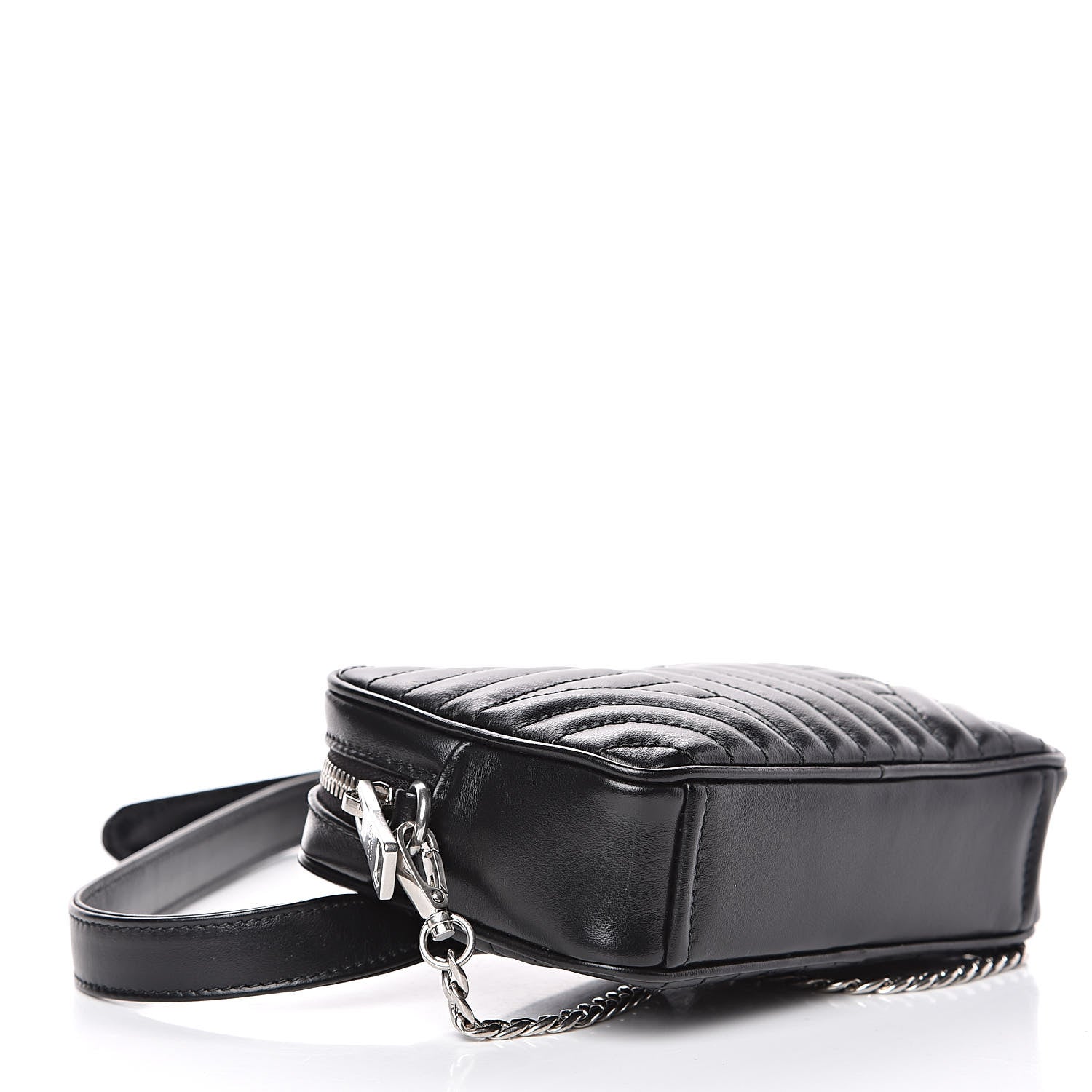 Prada Soft Calfskin Impunture Diagramme Belt Bag Black 5 of 9