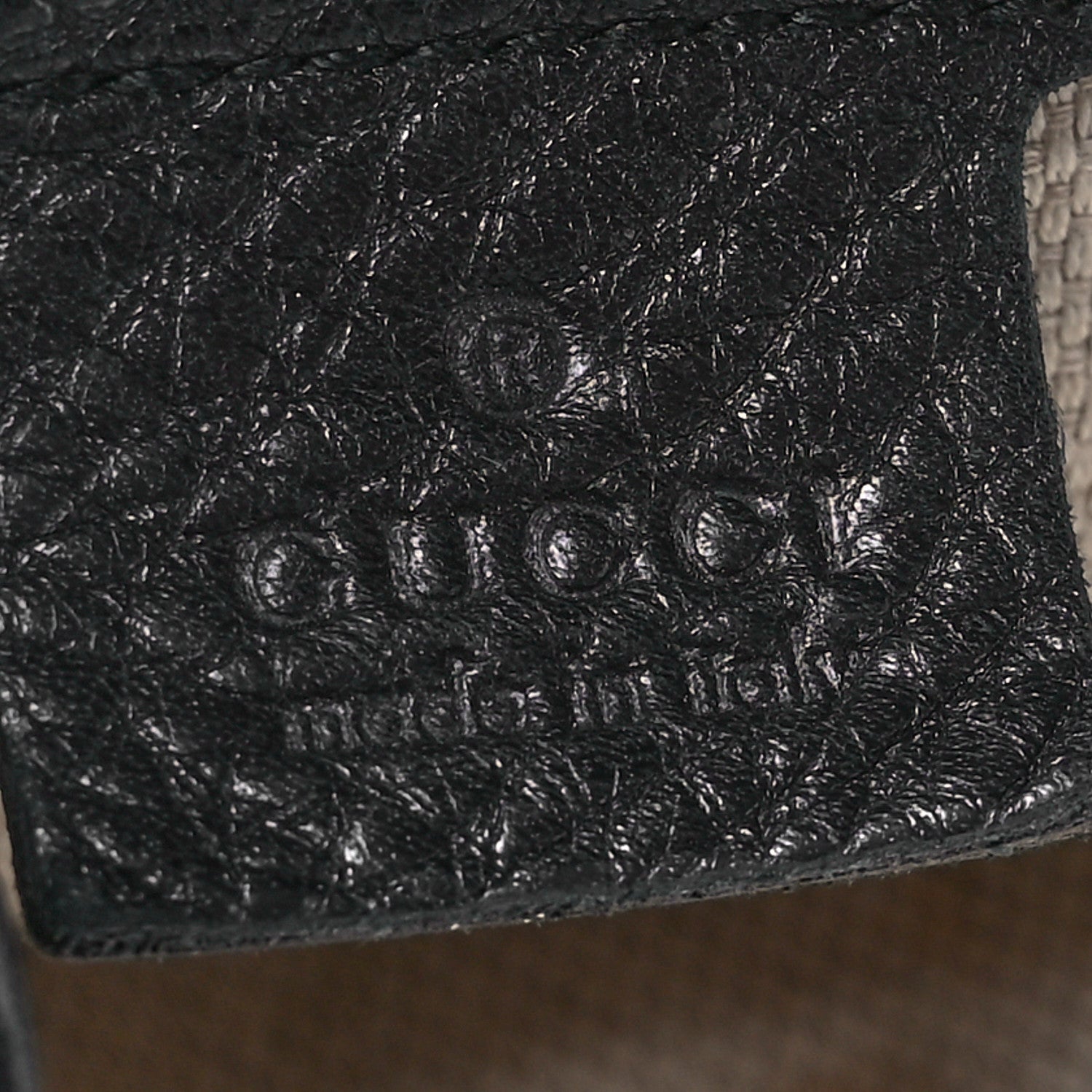 Gucci Pebbled Calfskin Large Soho Chain Shoulder Bag Black 6 of 12