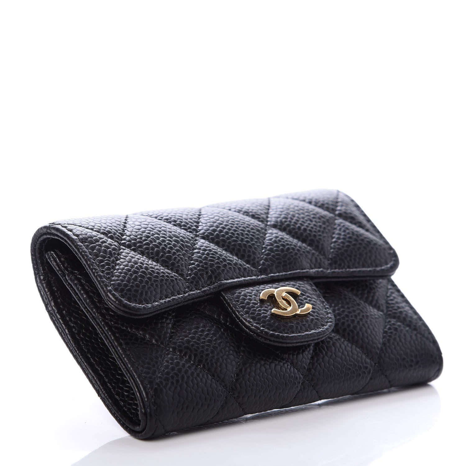 Chanel Caviar Quilted Flap Card Holder Black 4 of 8