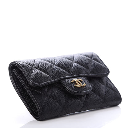 Chanel Caviar Quilted Flap Card Holder Black 4 of 8