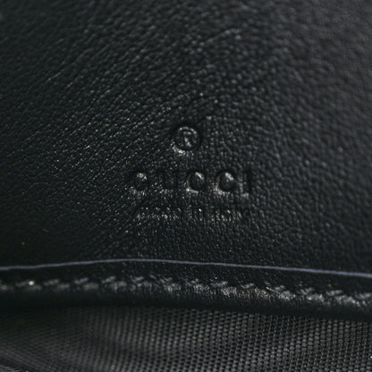 Gucci Calfskin Matelasse GG Marmont Zip Around Wallet Black 6 of 10