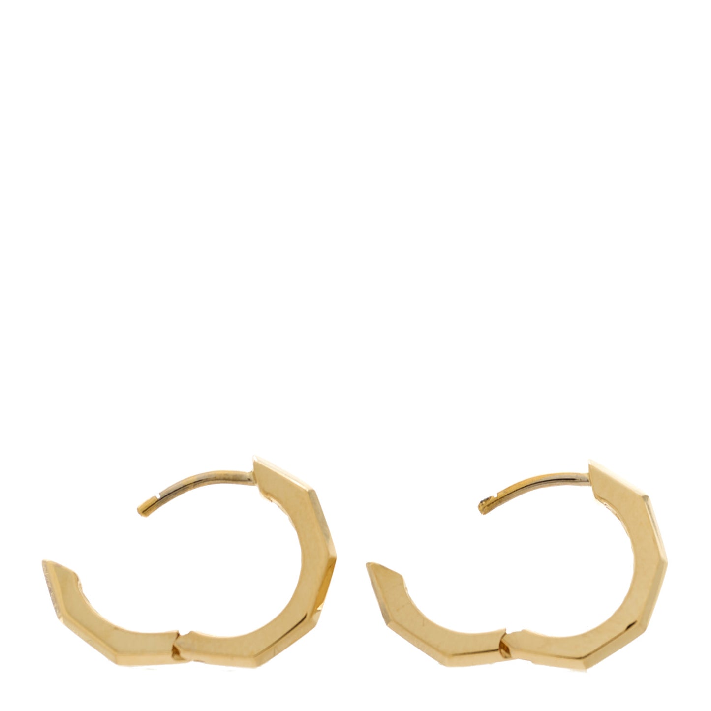 18K Yellow Gold Stax Hoop Earrings