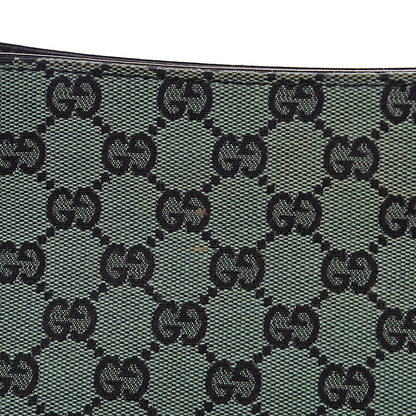 Gucci Monogram Signature Hobo Shoulder Bag Green 14 of 16