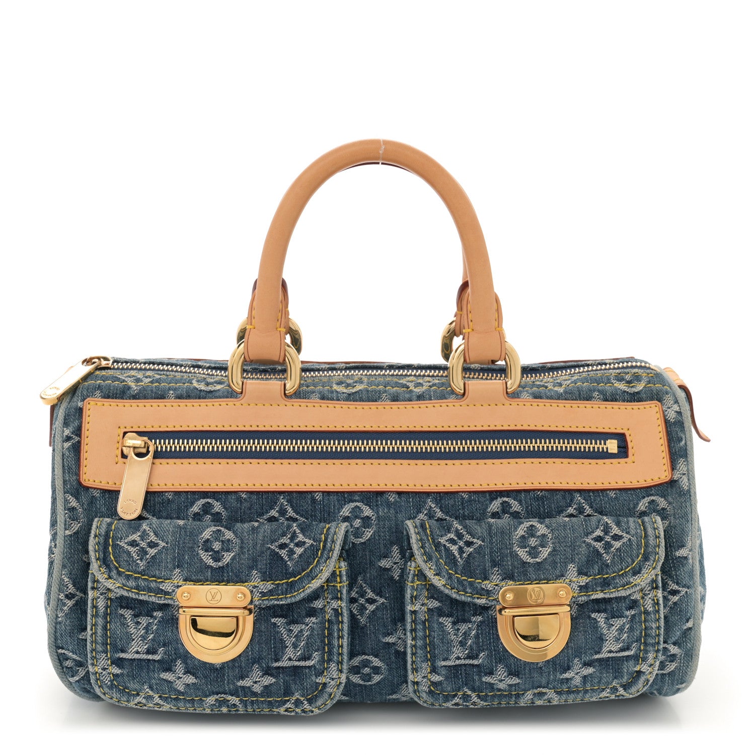 Louis Vuitton Monogram Denim Neo Speedy Blue 1 of 11