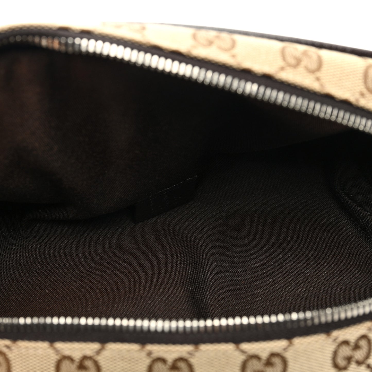 Monogram Dollar Calfskin Waist Pouch Beige Ebony Testa di Moro Marrone Scuro