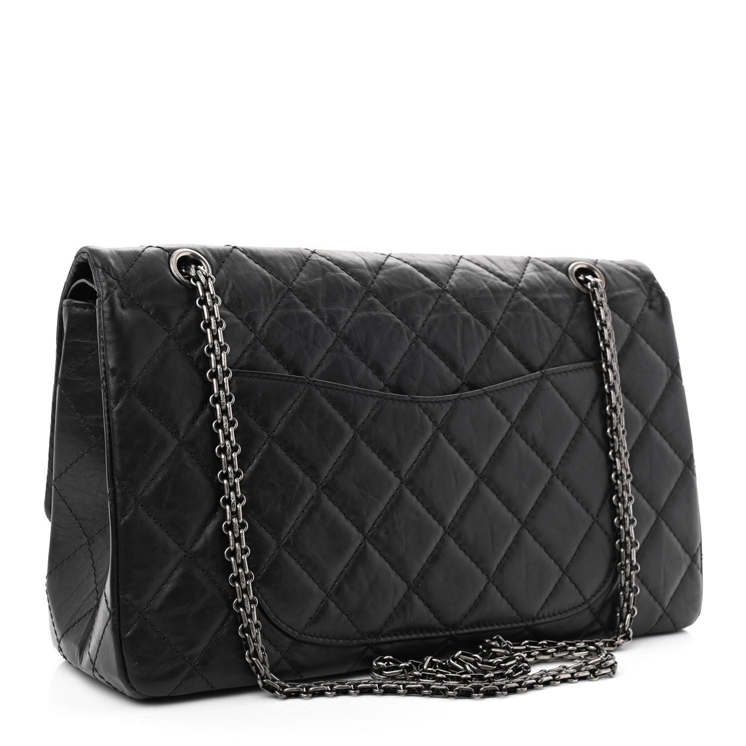 Chanel Aged Calfskin Quilted 2.55 Reissue 227 Flap Black 3 of 12