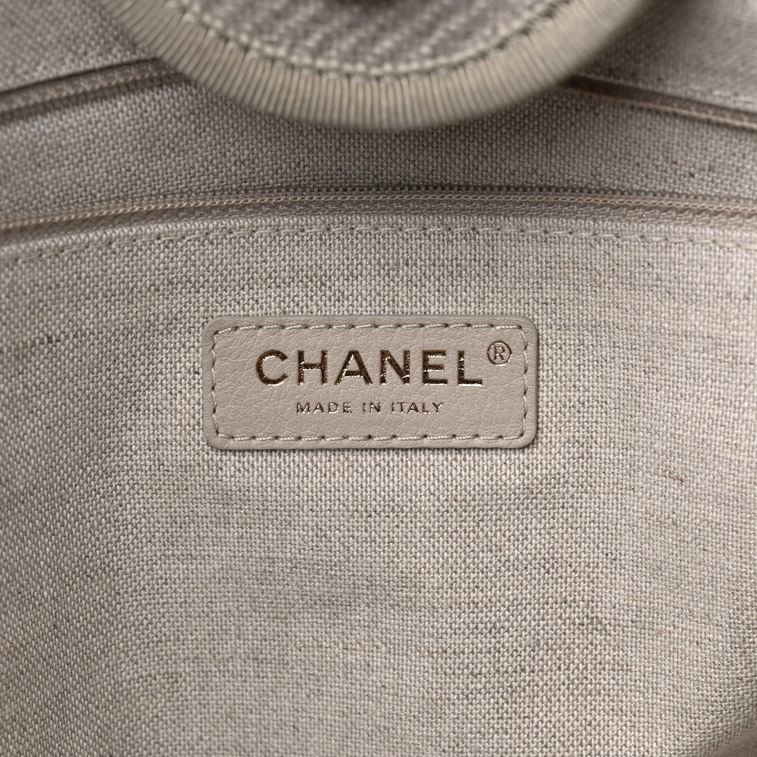 Chanel Mixed Fibers Medium Deauville Tote Beige Black 7 of 12