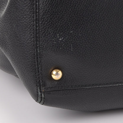 Chanel Calfskin Tall Cerf Tote Black 17 of 23