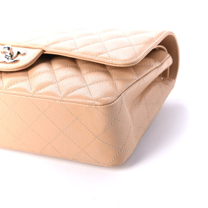 Chanel Caviar Quilted Medium Double Flap Beige 6 of 11