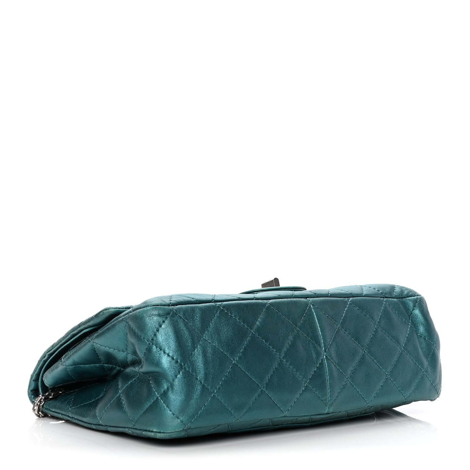 Chanel Metallic Calfskin Quilted 2.55 Reissue 226 Flap Turquoise 4 of 9