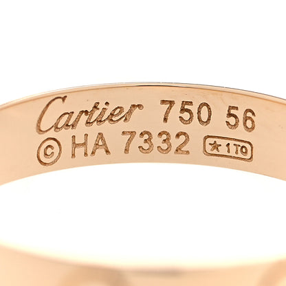 Cartier 18K Yellow Gold 3.5mm LOVE Wedding Band Ring 56 7.5 4 of 4