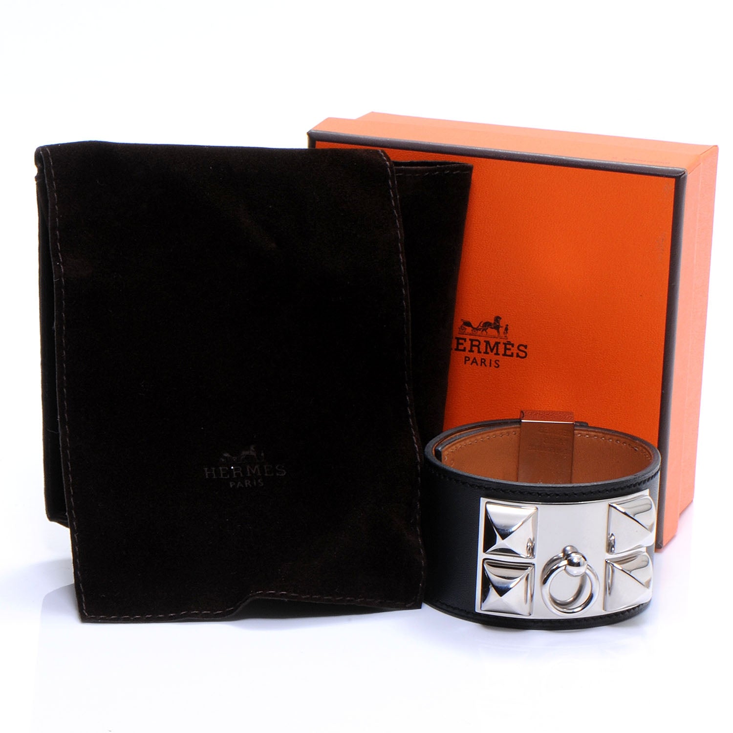 Hermes Chamonix Collier de Chien CDC Bracelet L Black 3 of 6